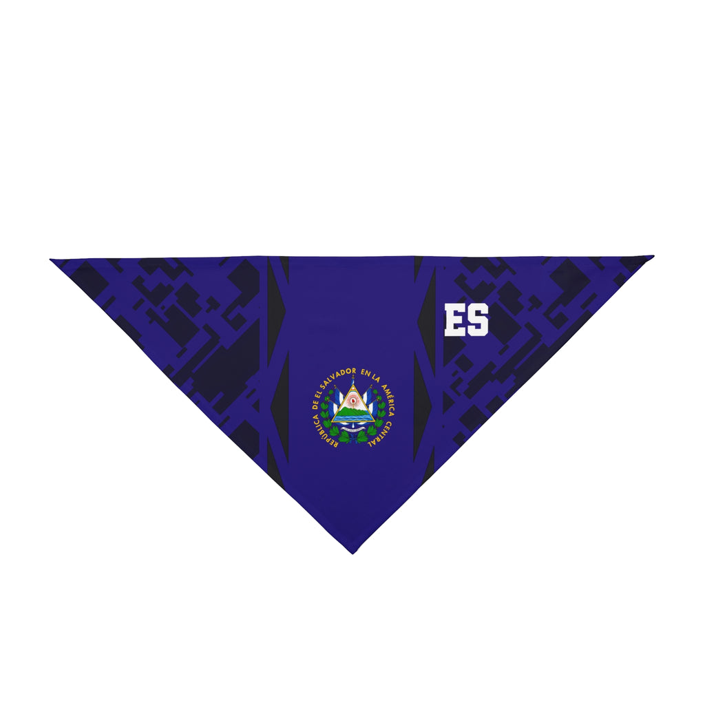El Salvador Flag Pet Bandana — Navy Soccer-Inspired Dog Bandana