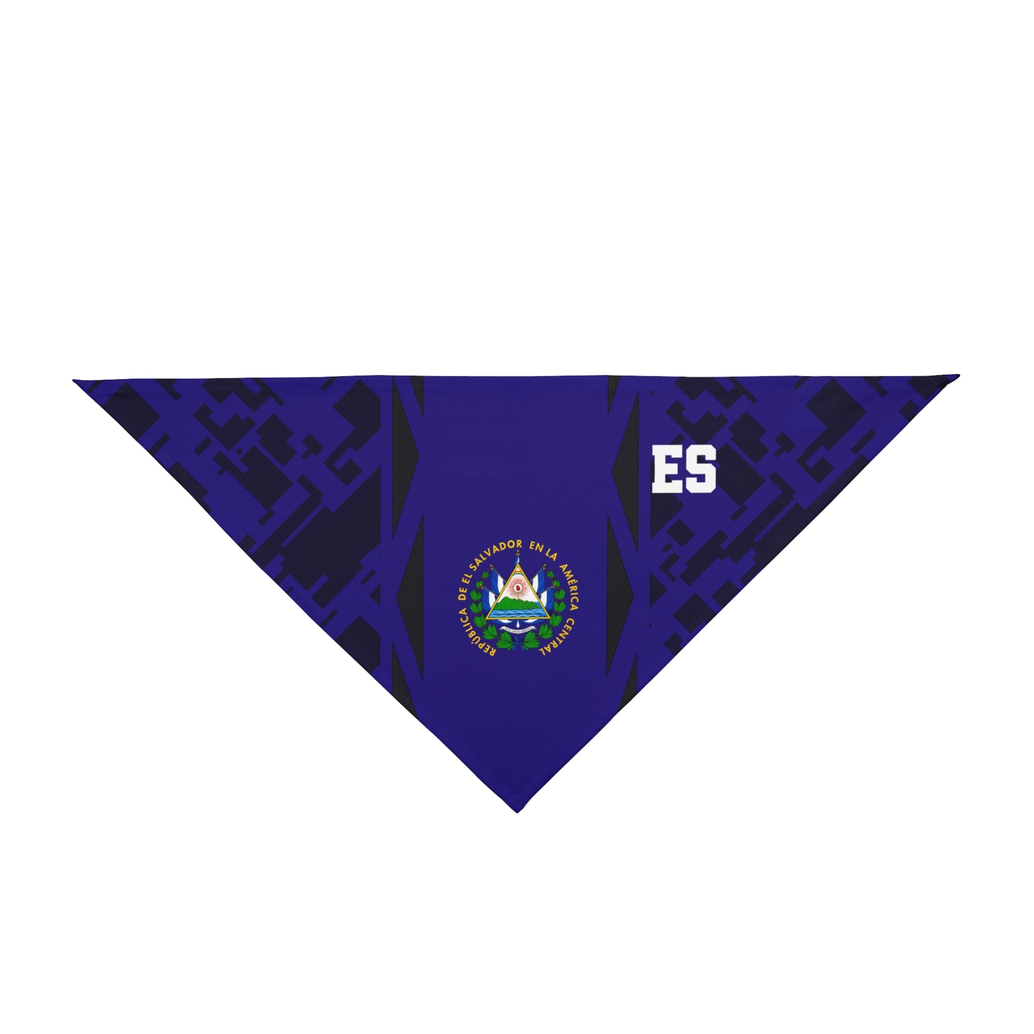 El Salvador Flag Pet Bandana — Navy Soccer-Inspired Dog Bandana