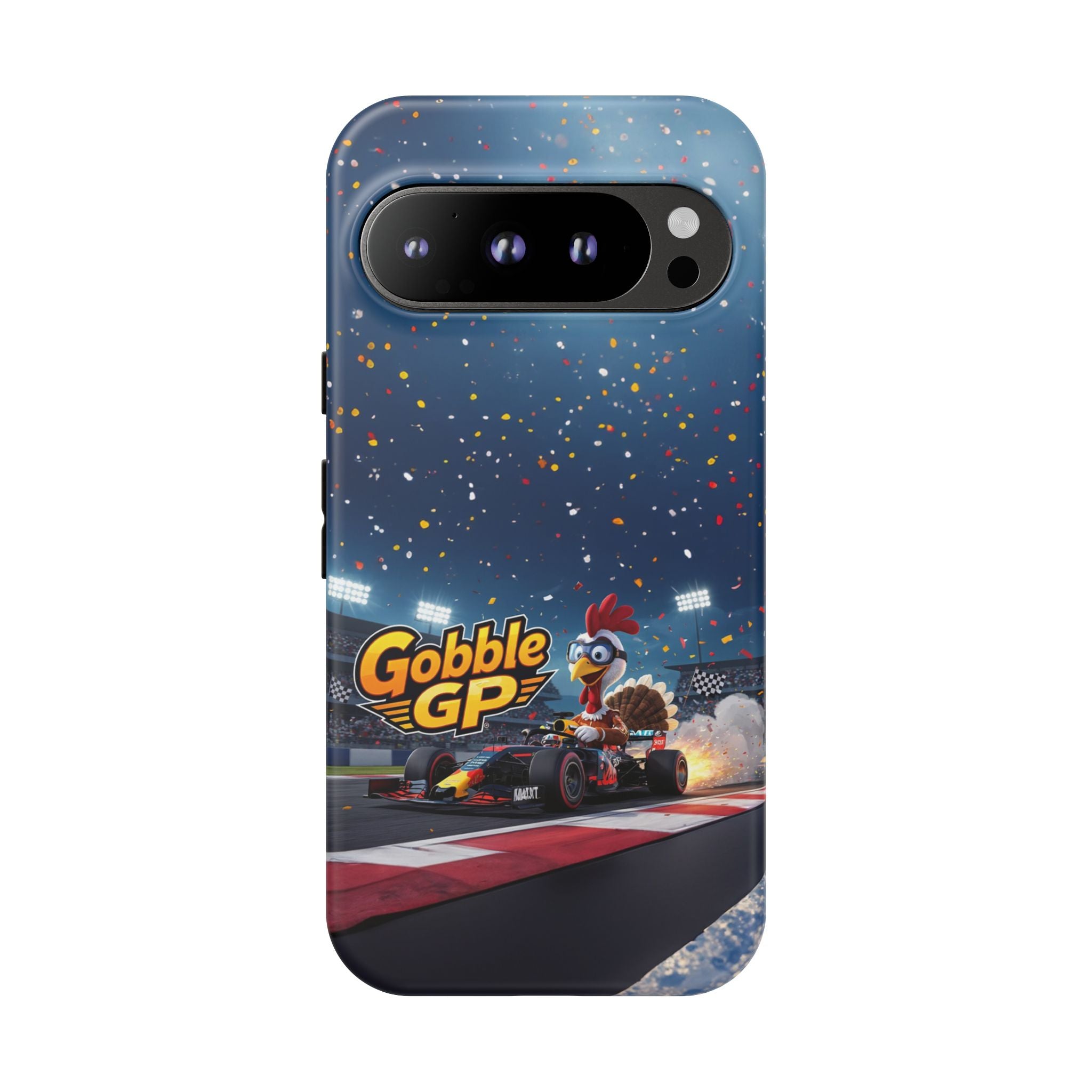 Gobble GP Turkey Racing Phone Case — Tough Protective Cover