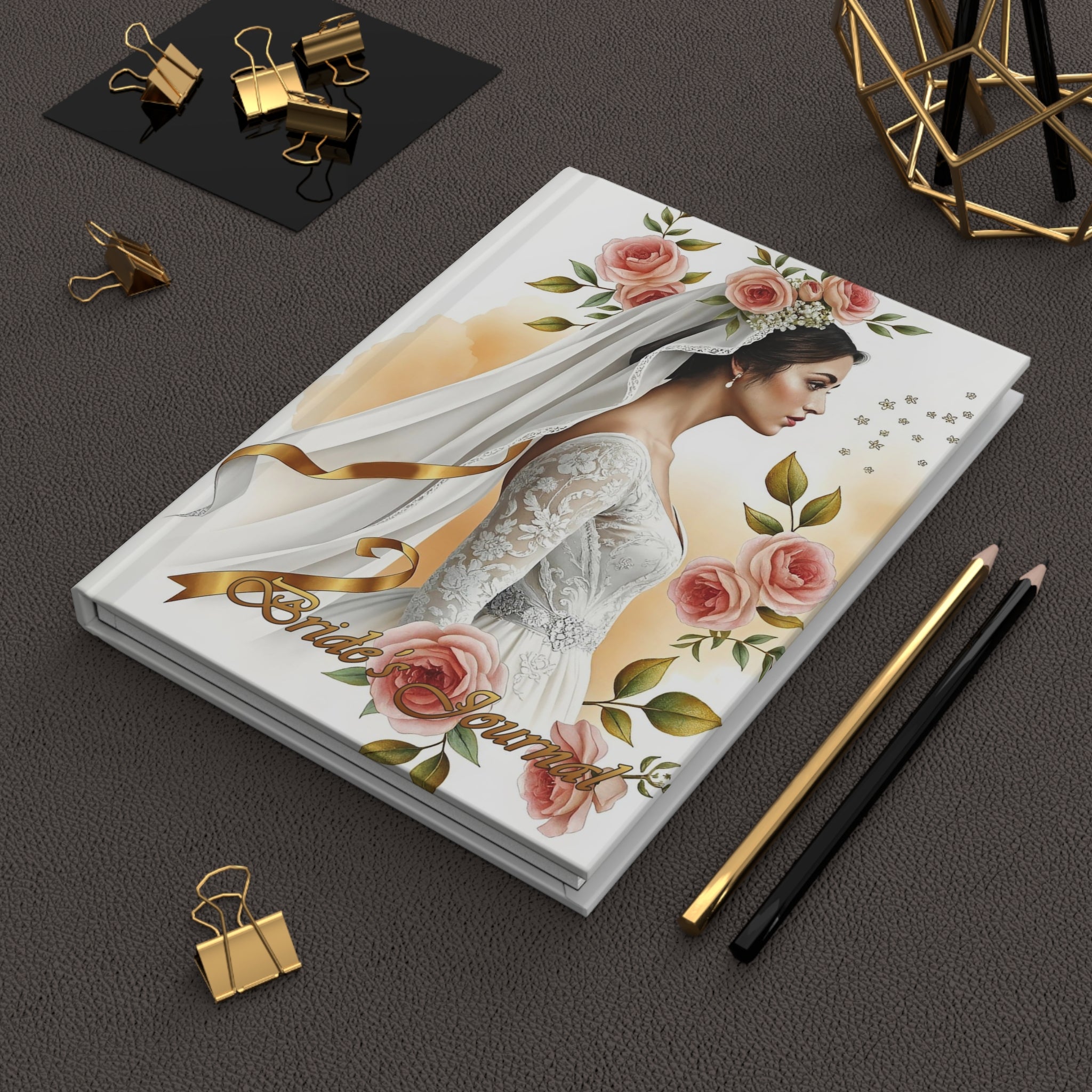 Bridal Journal Hardcover — Floral Bride Wedding Planner & Keepsake