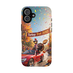 Turkey Trot 500 Phone Case – Festive Thanksgiving Racing Turkey Design