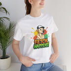 Labrador Retriever 'FETCH HAPPENS' Unisex T-Shirt