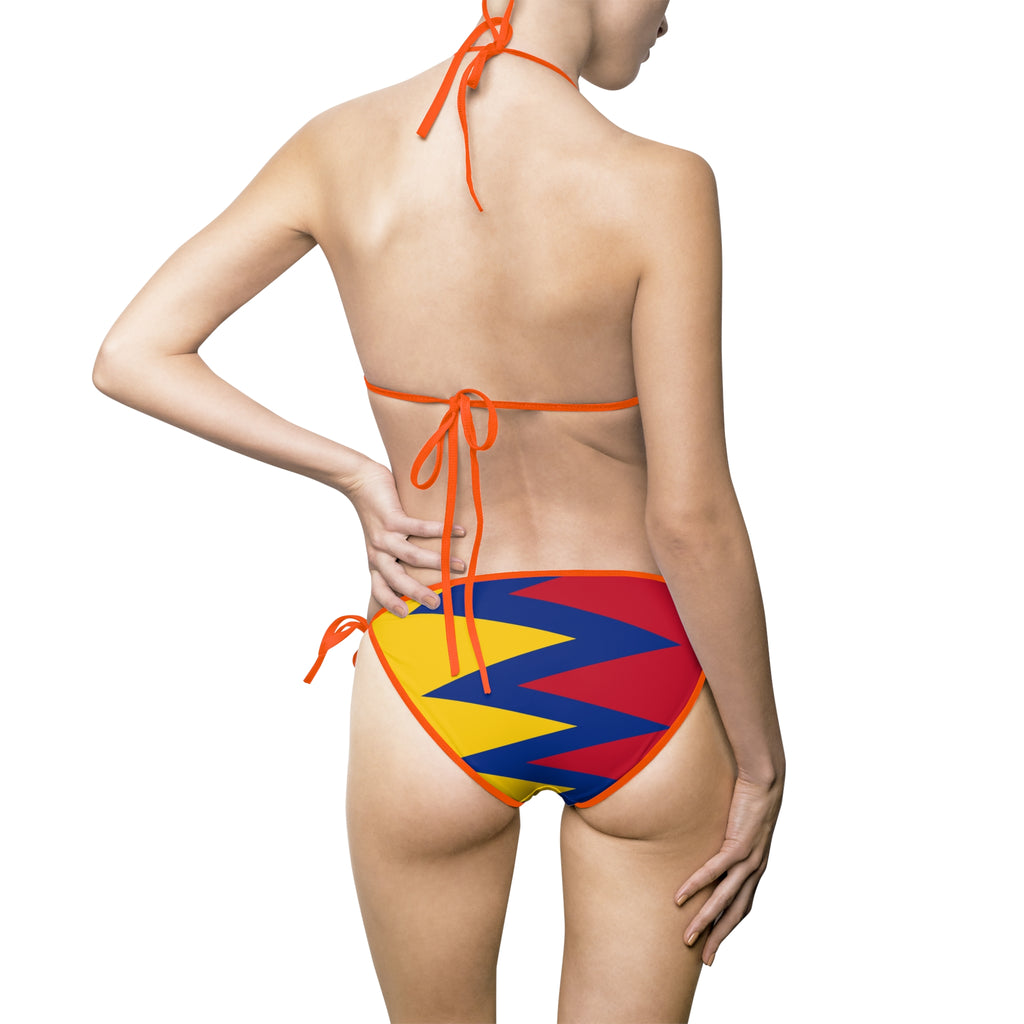 Colombian Flag Bikini Swimsuit — Women's Swimwear Set Inspired by Colombia