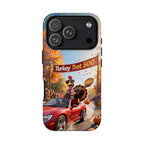 Turkey Trot 500 Phone Case – Festive Thanksgiving Racing Turkey Design