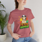Labrador Retriever 'FETCH HAPPENS' Unisex T-Shirt
