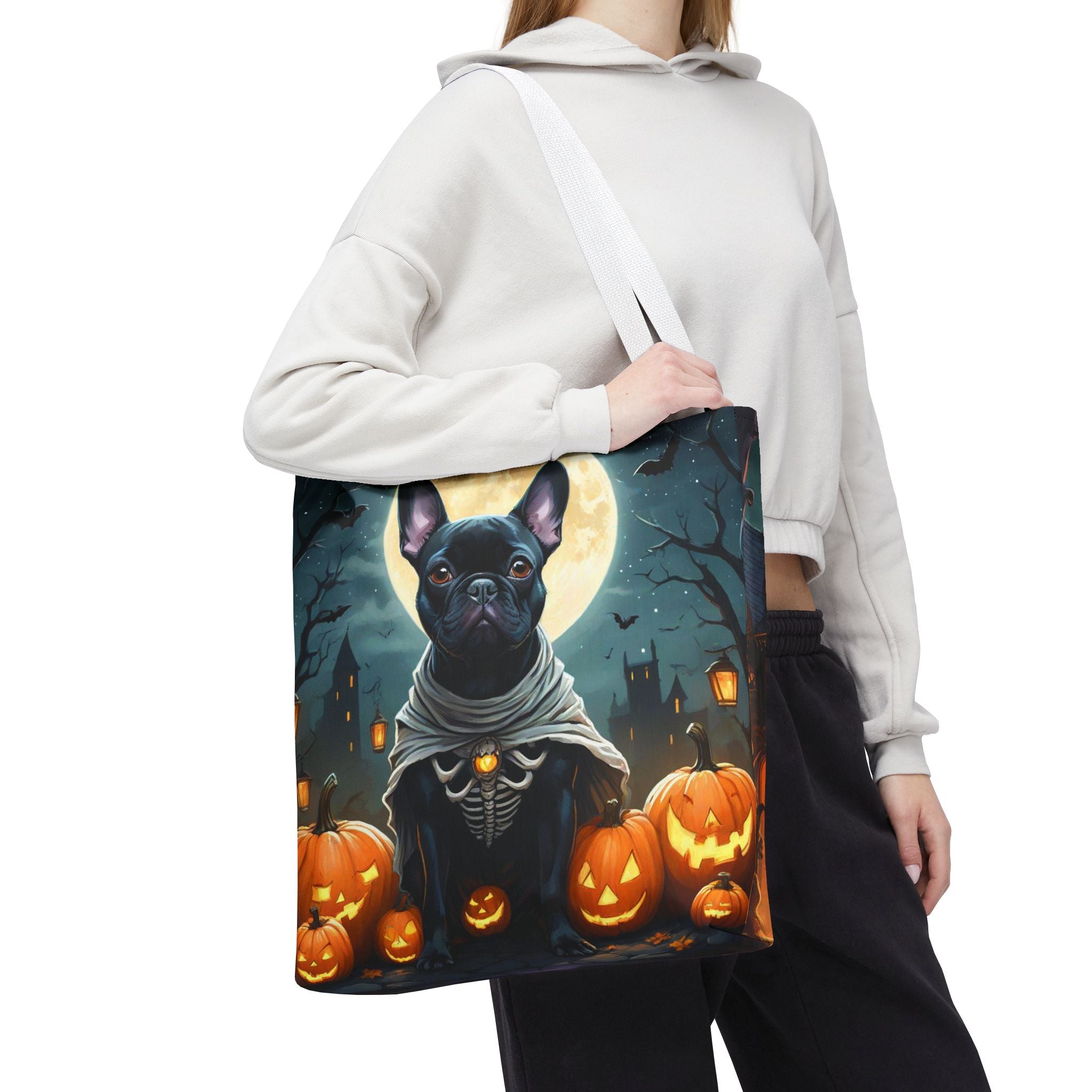 Halloween French Bulldog & Witch Cat Design