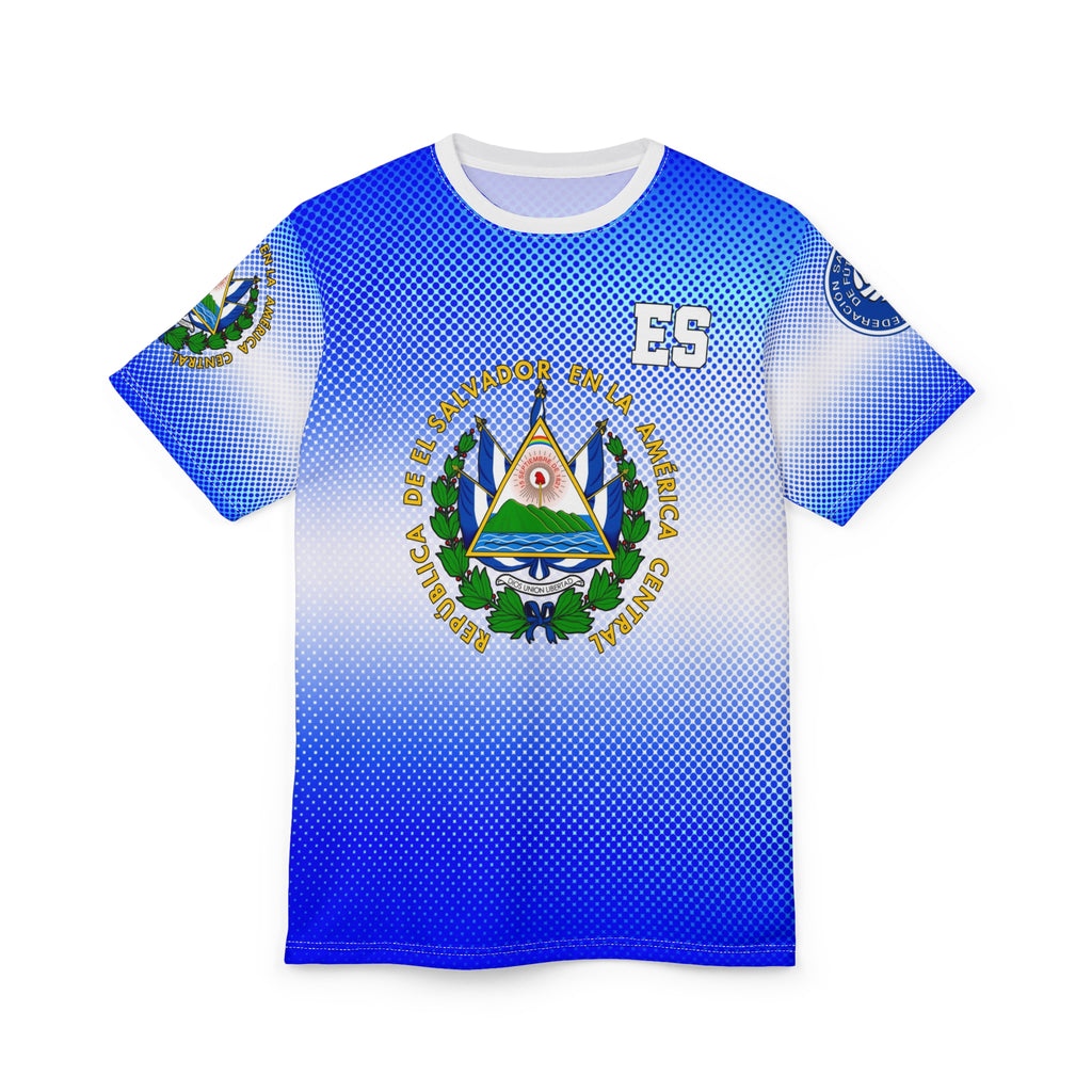 El Salvador Soccer Jersey doted — Custom Jersey