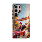 Turkey Trot 500 Phone Case – Festive Thanksgiving Racing Turkey Design