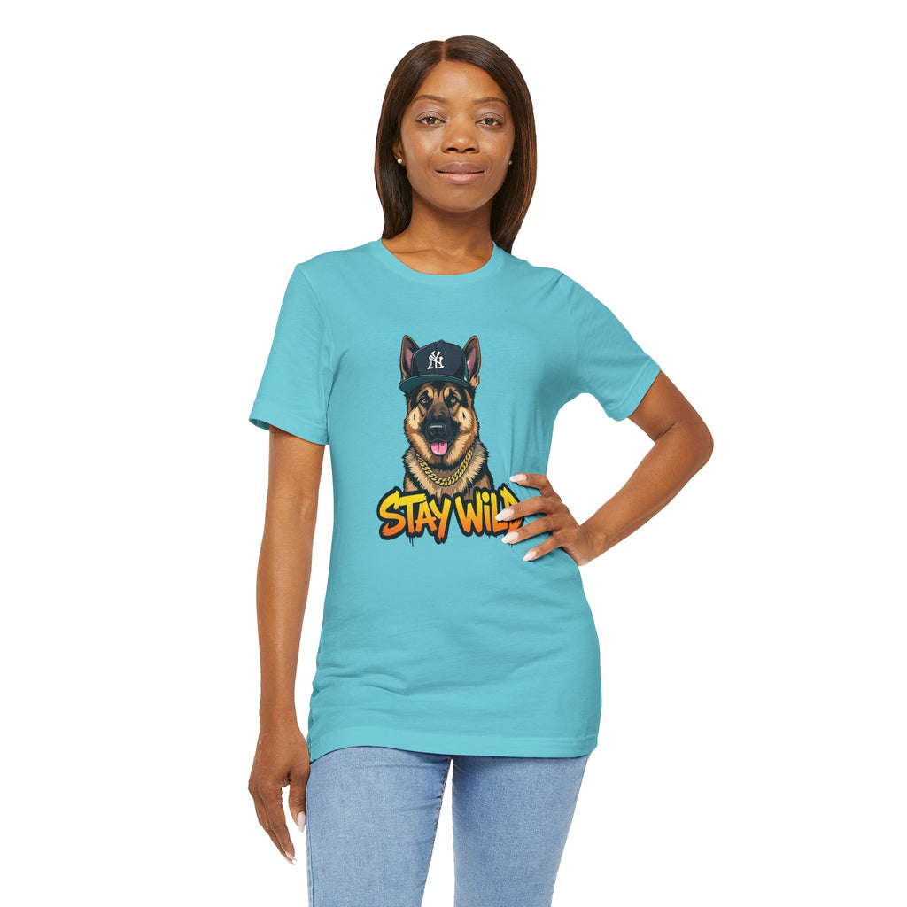 Stay Wild German Shepherd Graphic Tee