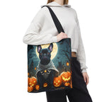 Halloween French Bulldog & Witch Cat Design