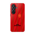 Spain Soccer Tough Phone Case — Customizable "Your Name Here" Red Team Protector