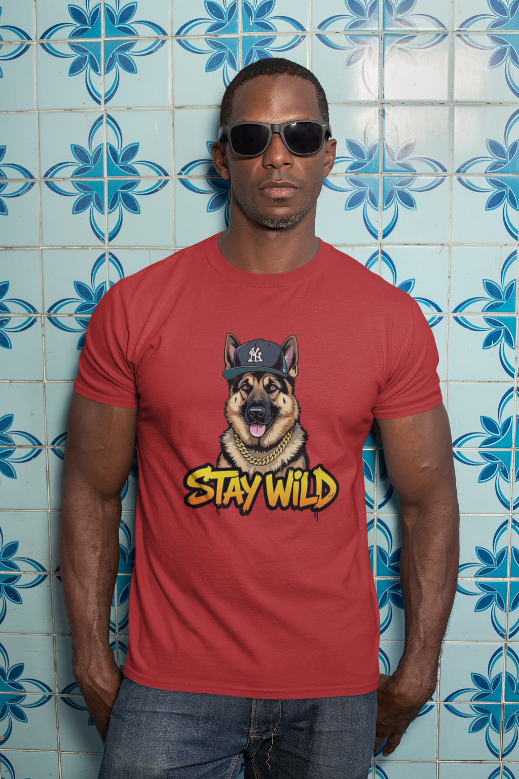 Stay Wild German Shepherd Graphic Tee