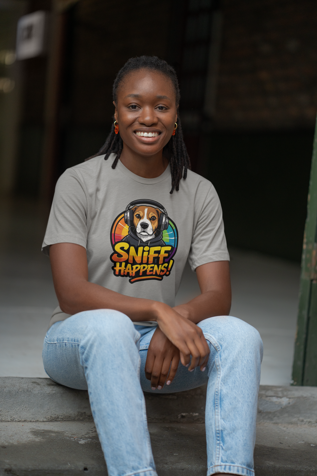 Beagle Sniff Happens Funny Dog T-Shirt