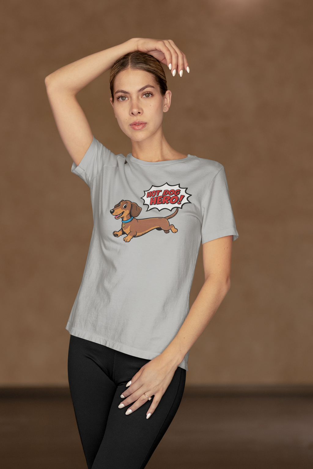 Playful Dachshund Graphic Tee