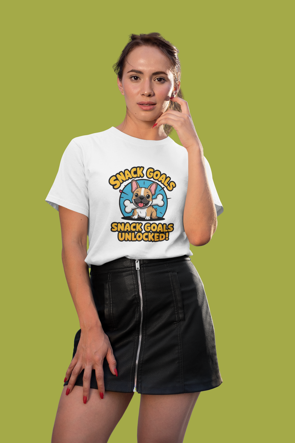 French Bulldog Snack Goals Unisex Tee - Fun Dog Love T-Shirt