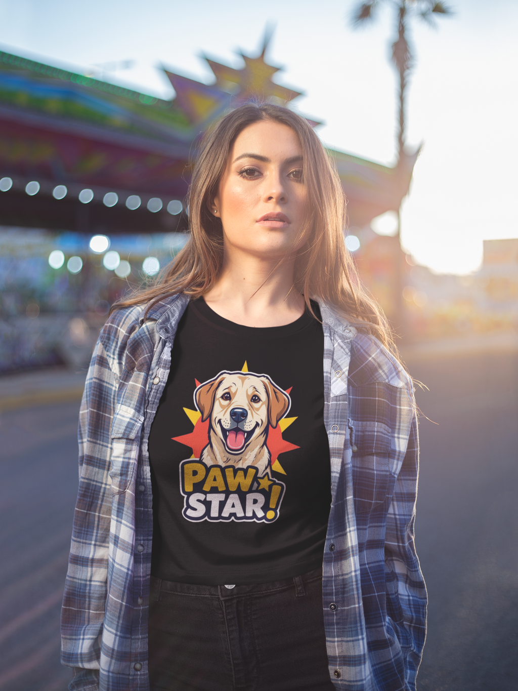 Labrador Retriever Paw Star T-Shirt