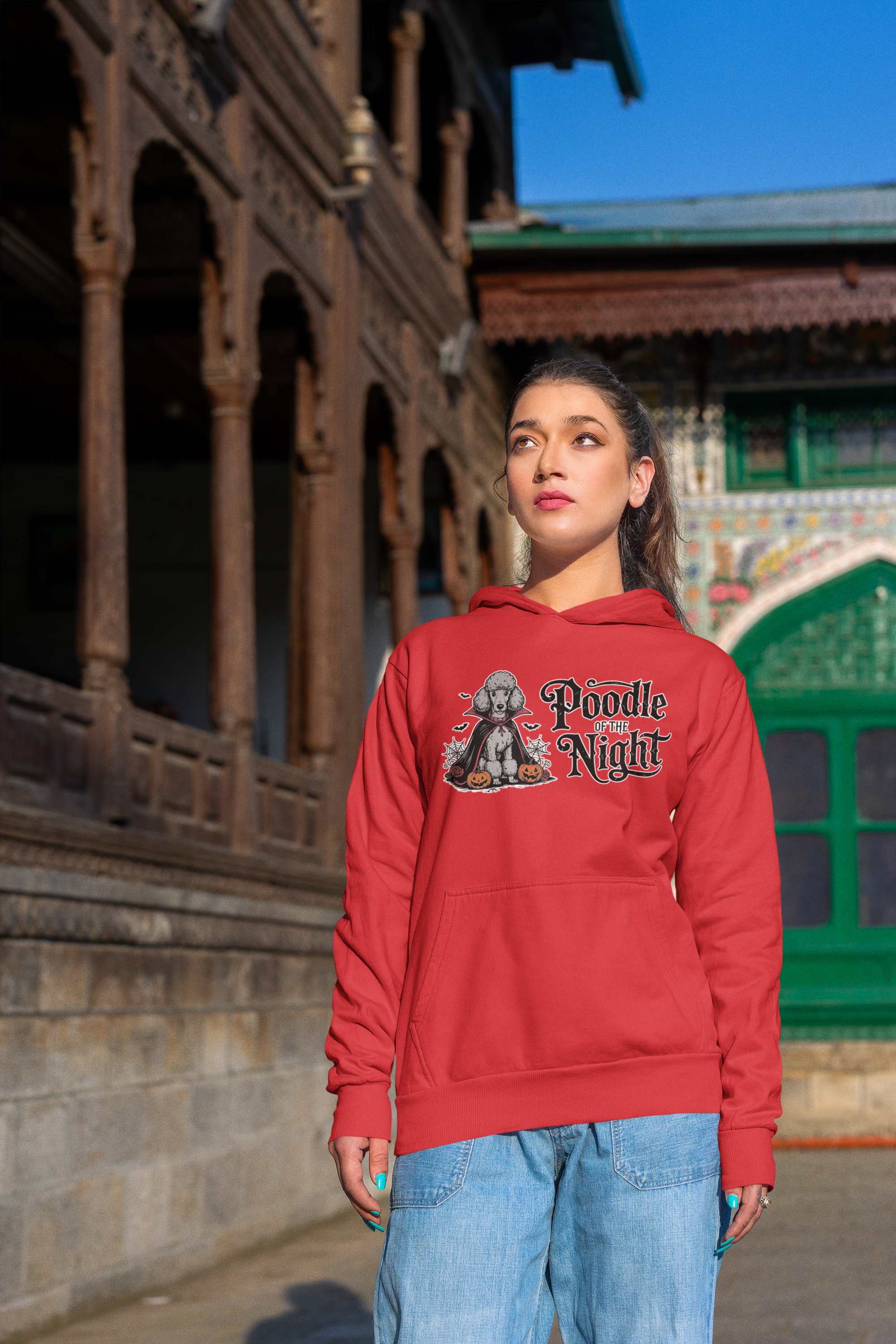 Poodle of the Night Hoodie Halloween Apparel