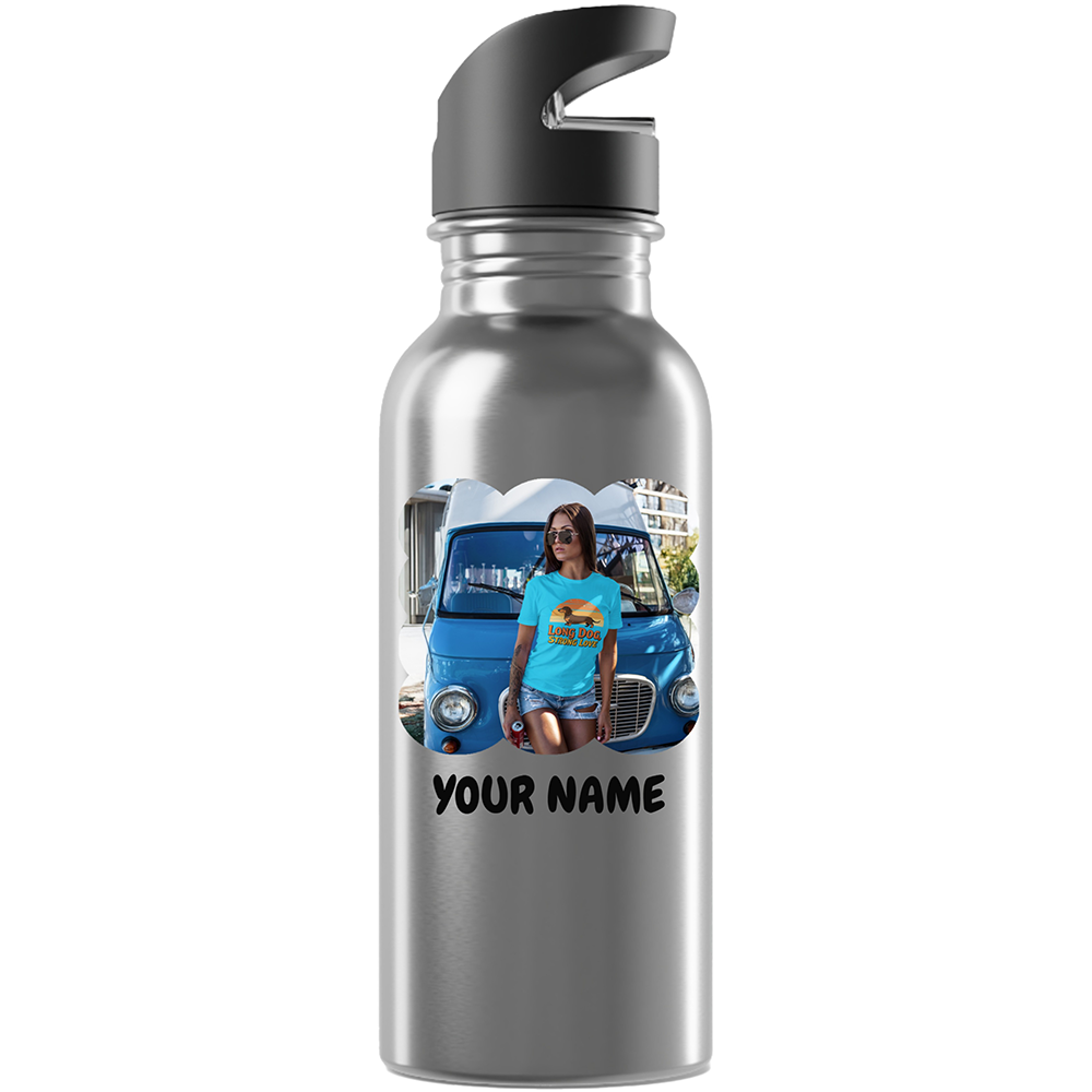 20 oz Stainless Steel Water Bottle with Straw — Blue Planet Travel Bottle