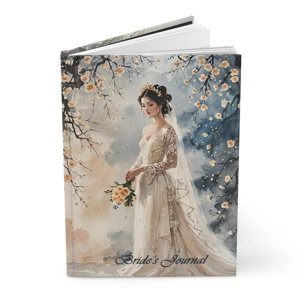 Bride's Journal Hardcover Notebook — Elegant Bridal Planner & Wedding Keepsake