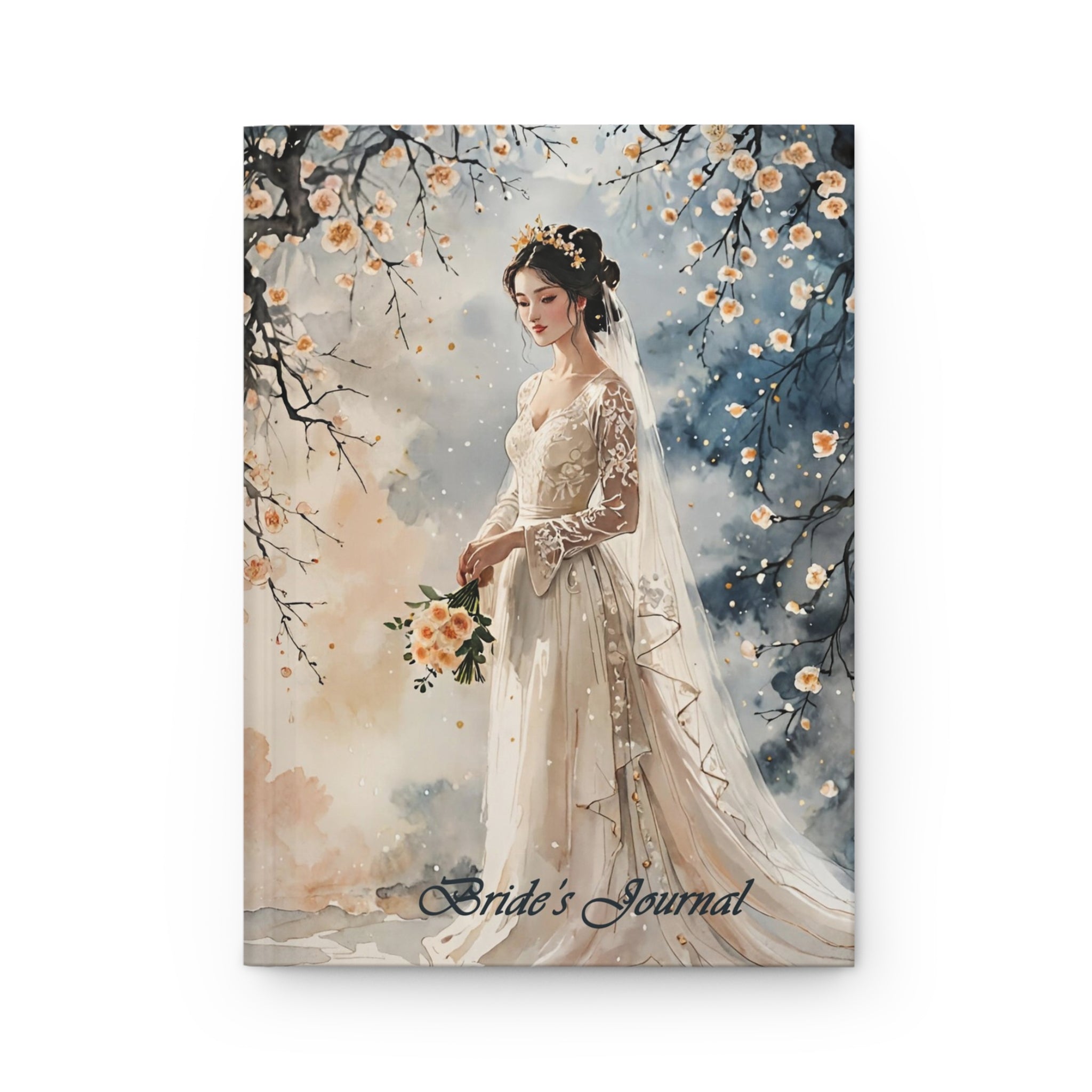 Bride's Journal Hardcover Notebook — Elegant Bridal Planner & Wedding Keepsake