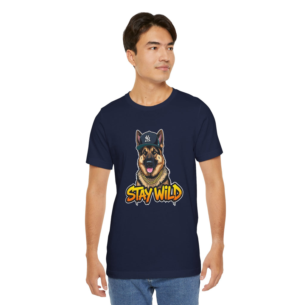 Stay Wild German Shepherd Graphic Tee