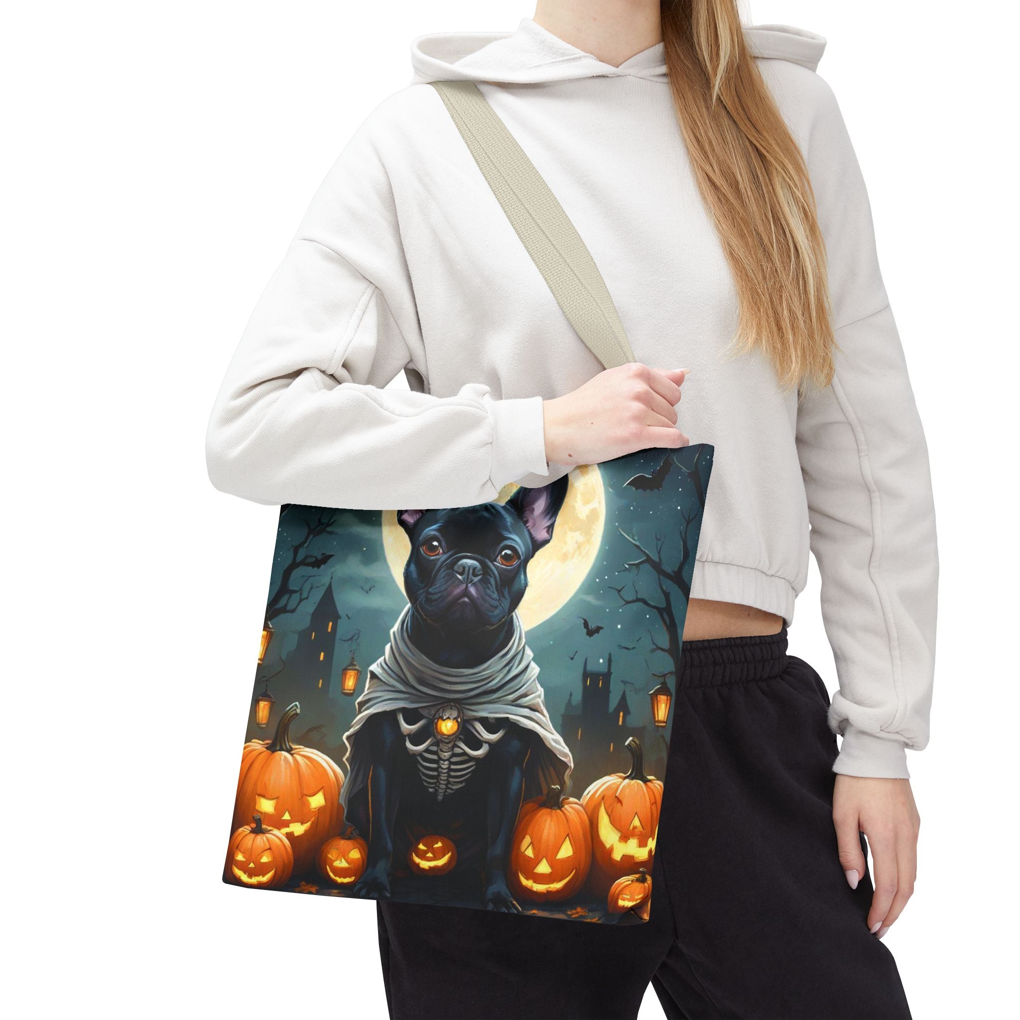 Halloween French Bulldog & Witch Cat Design