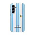 Argentina Flag Tough Phone Case — Blue & White Striped Soccer Crest