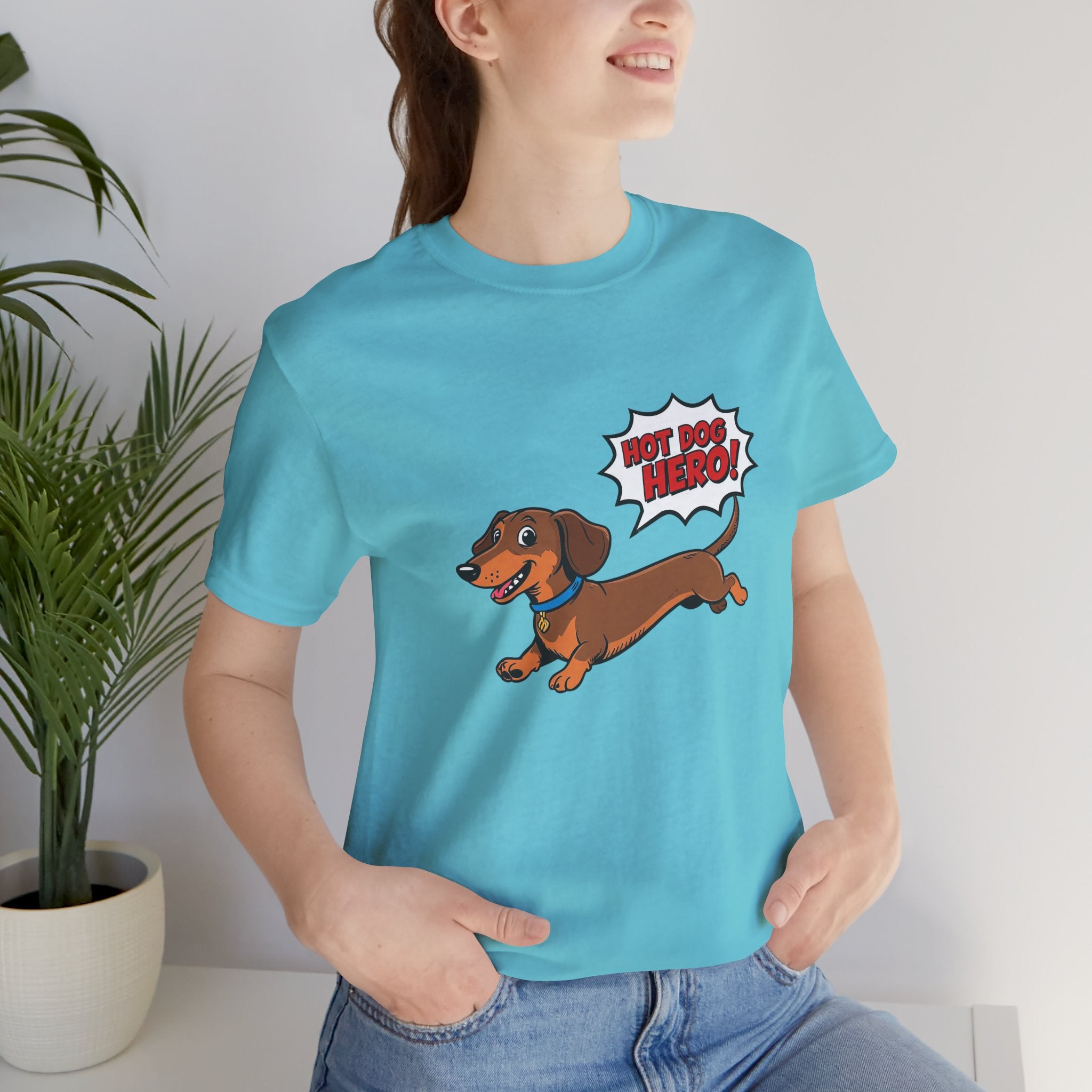 Playful Dachshund Graphic Tee
