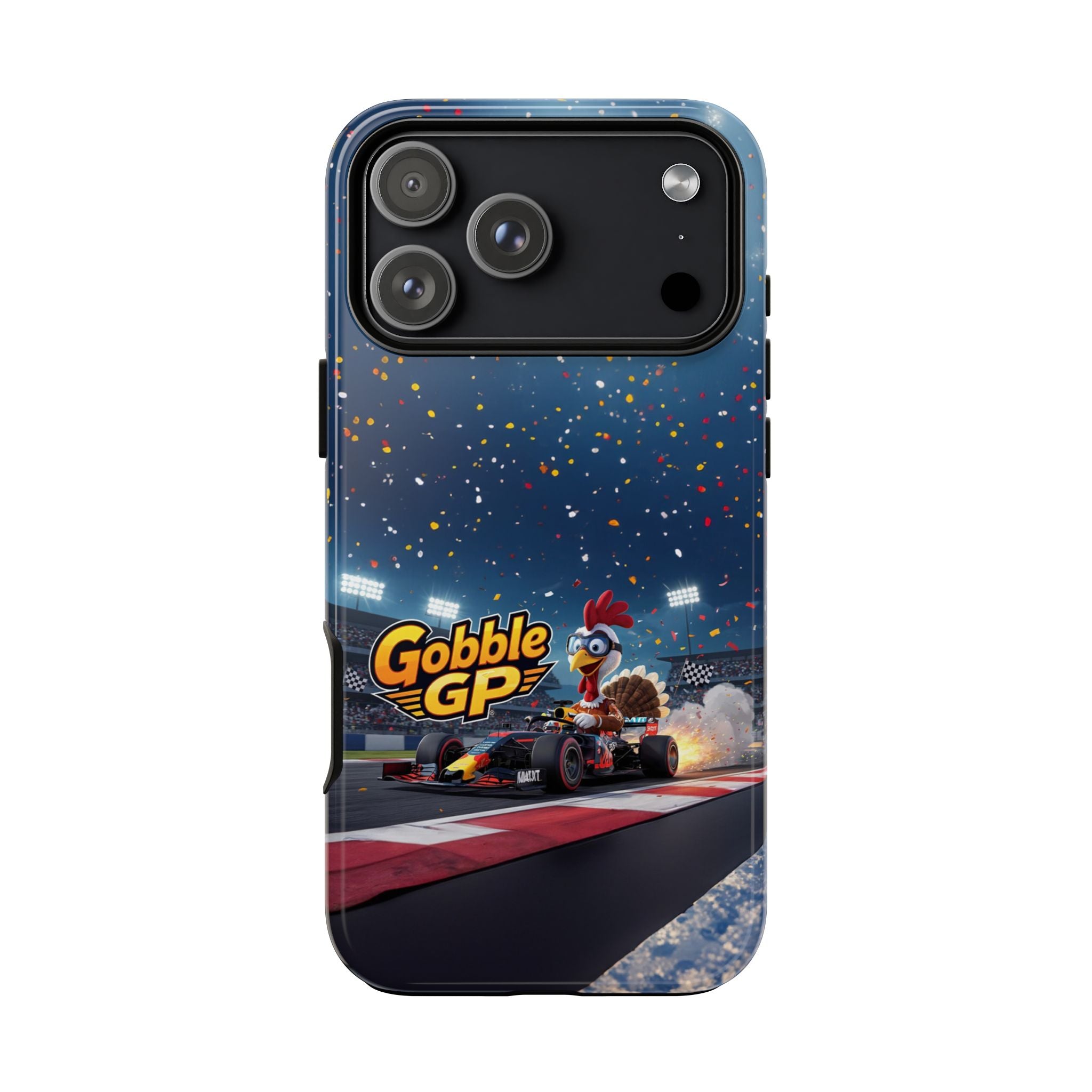Gobble GP Turkey Racing Phone Case — Tough Protective Cover