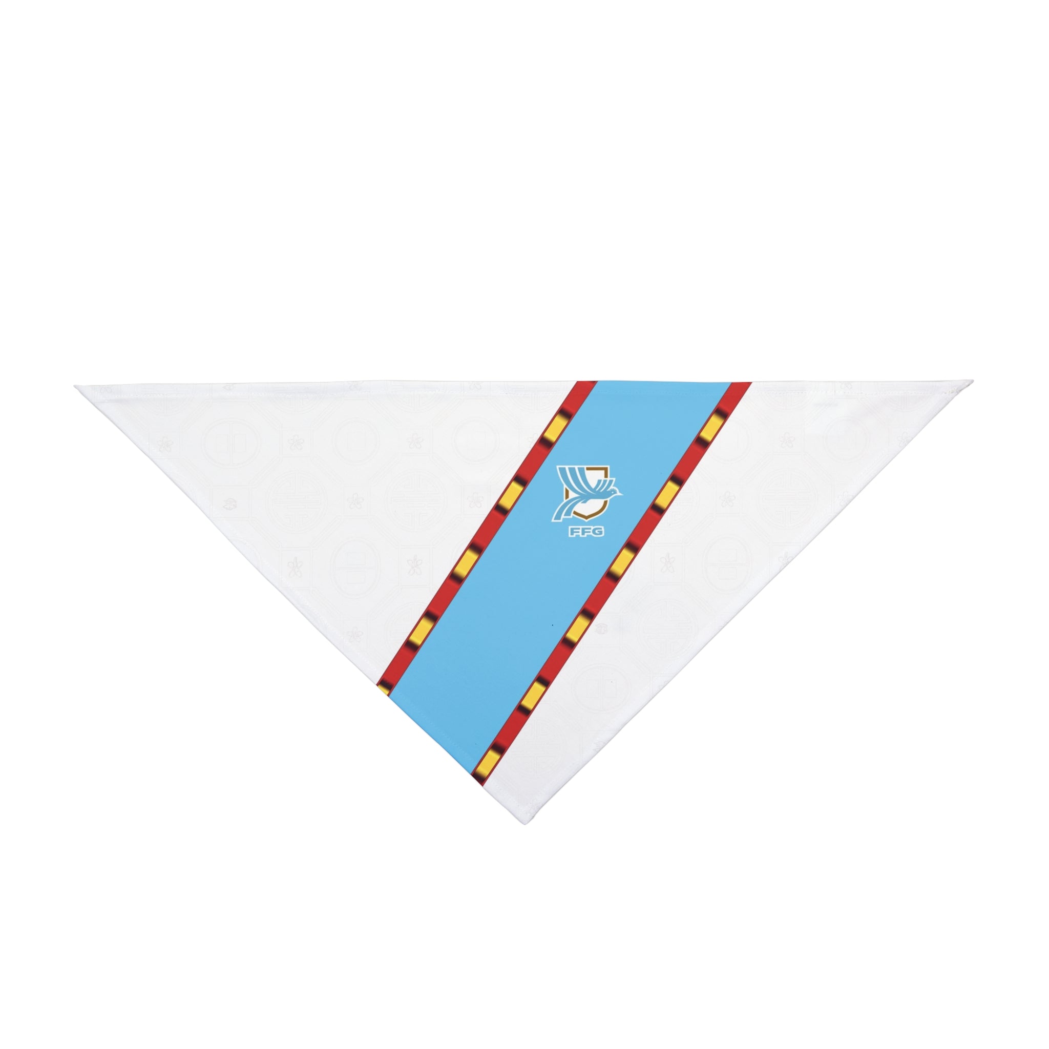 Guatemalan Soccer Pet Bandana — Colorful Guatemala Flag-Inspired Soccer Scarf for Dogs & Cats