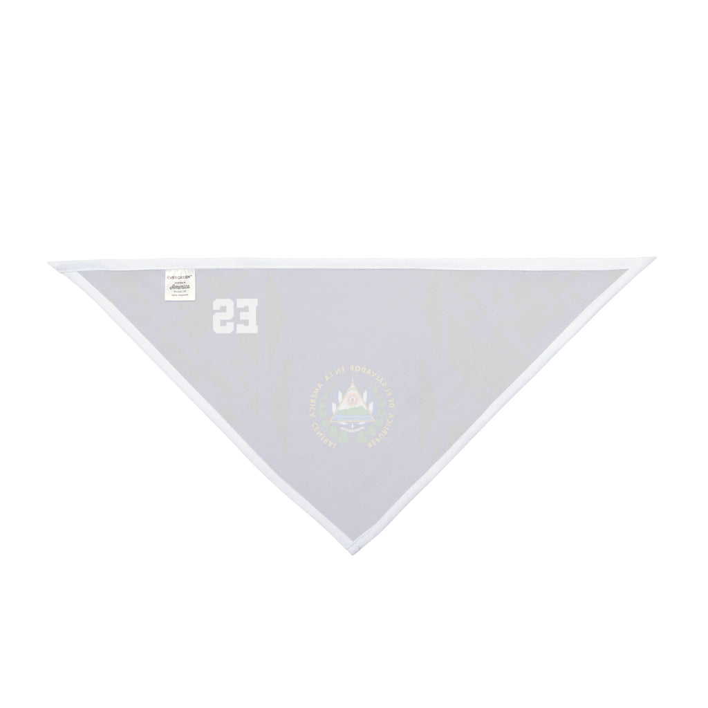 El Salvador Flag Pet Bandana — Navy Soccer-Inspired Dog Bandana