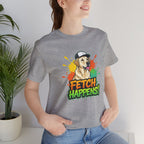 Labrador Retriever 'FETCH HAPPENS' Unisex T-Shirt