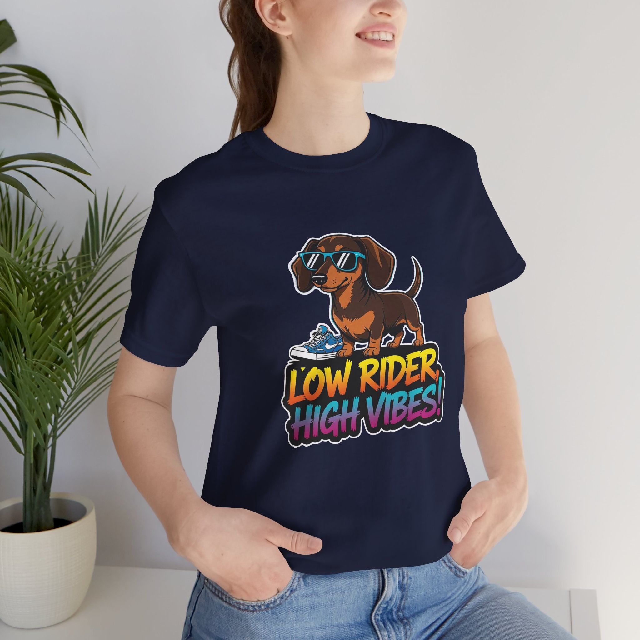 Dachshund Low Rider High Vibes Dog Tee