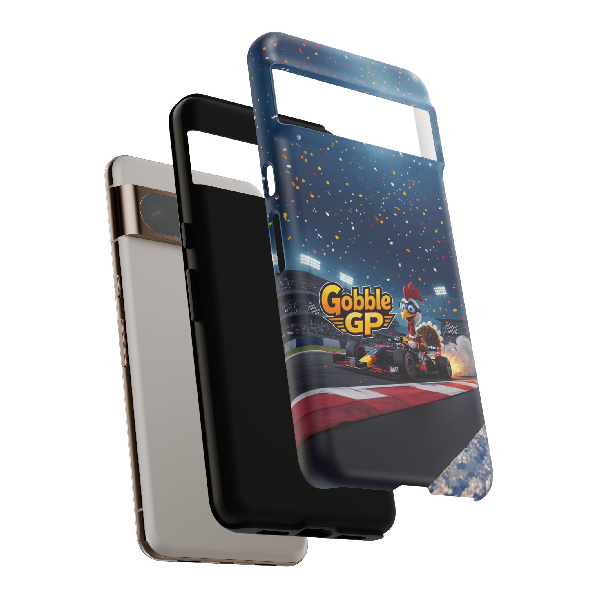 Gobble GP Turkey Racing Phone Case — Tough Protective Cover
