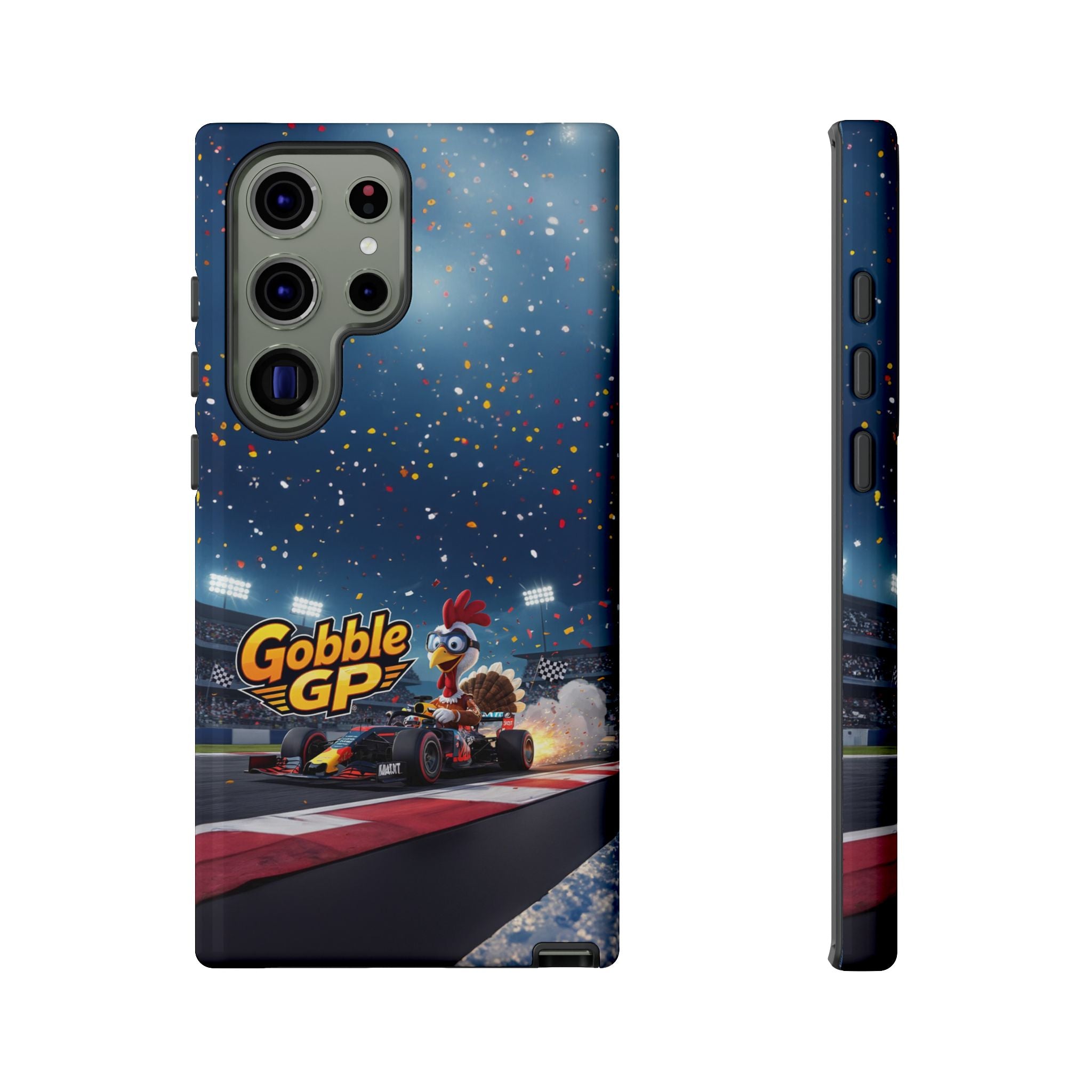 Gobble GP Turkey Racing Phone Case — Tough Protective Cover