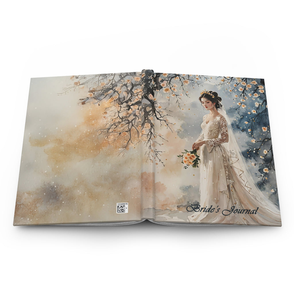 Bride's Journal Hardcover Notebook — Elegant Bridal Planner & Wedding Keepsake