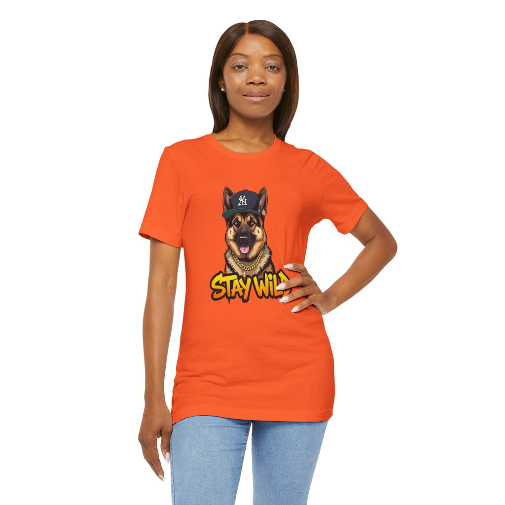 Stay Wild German Shepherd Graphic Tee
