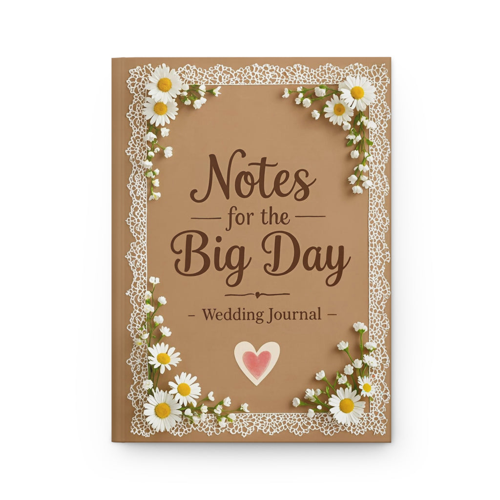 Wedding Planner Journal - "Notes for the Big Day" Hardcover Keepsake
