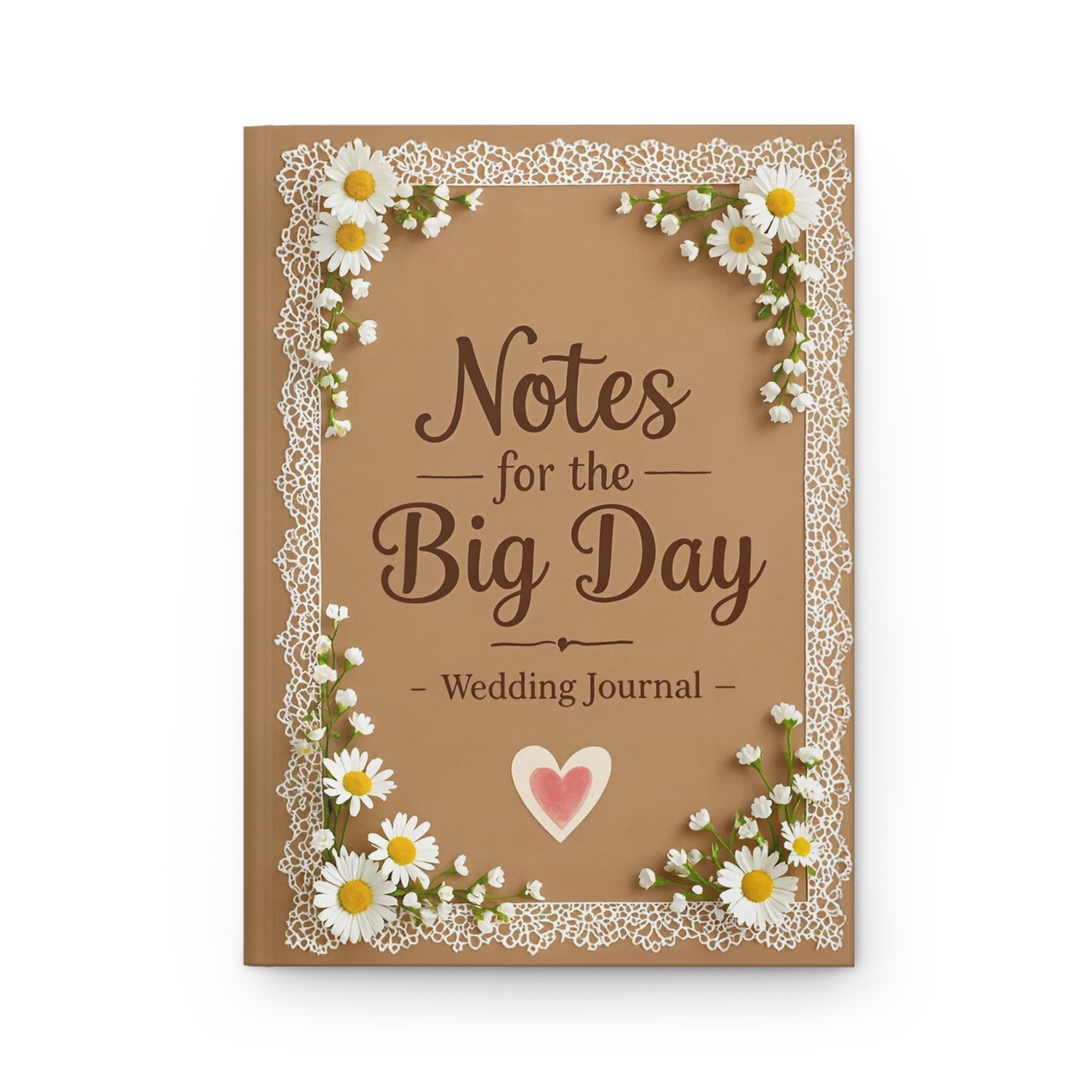 Wedding Planner Journal - "Notes for the Big Day" Hardcover Keepsake