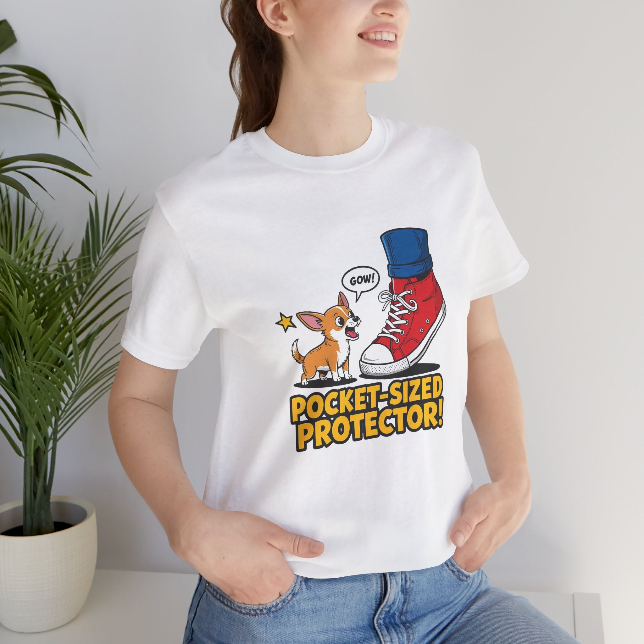 Chihuahua Pocket-Sized Protector Tee with Cute Dog Design