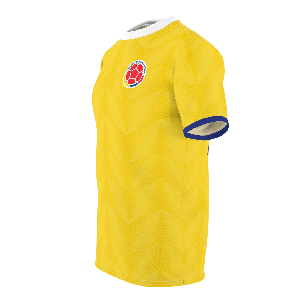 Colombia Yellow Soccer Jersey Tee — Custom Jersey