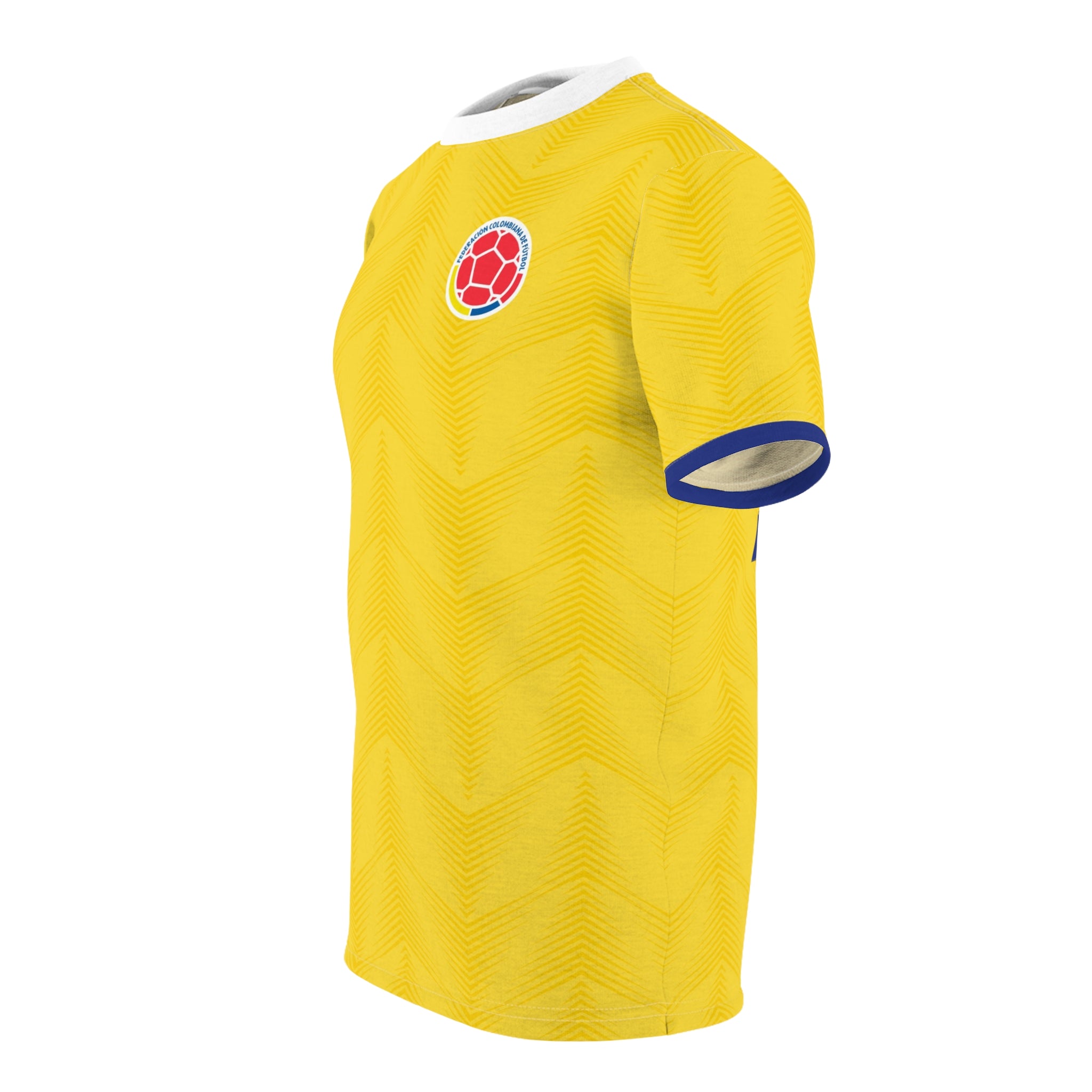 Colombia Yellow Soccer Jersey Tee — Custom Jersey