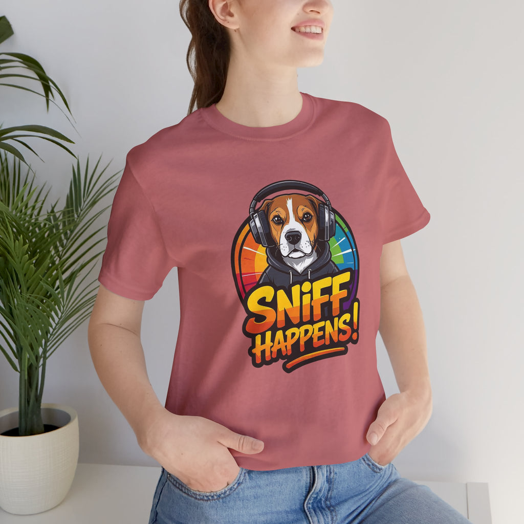 Beagle Sniff Happens Funny Dog T-Shirt