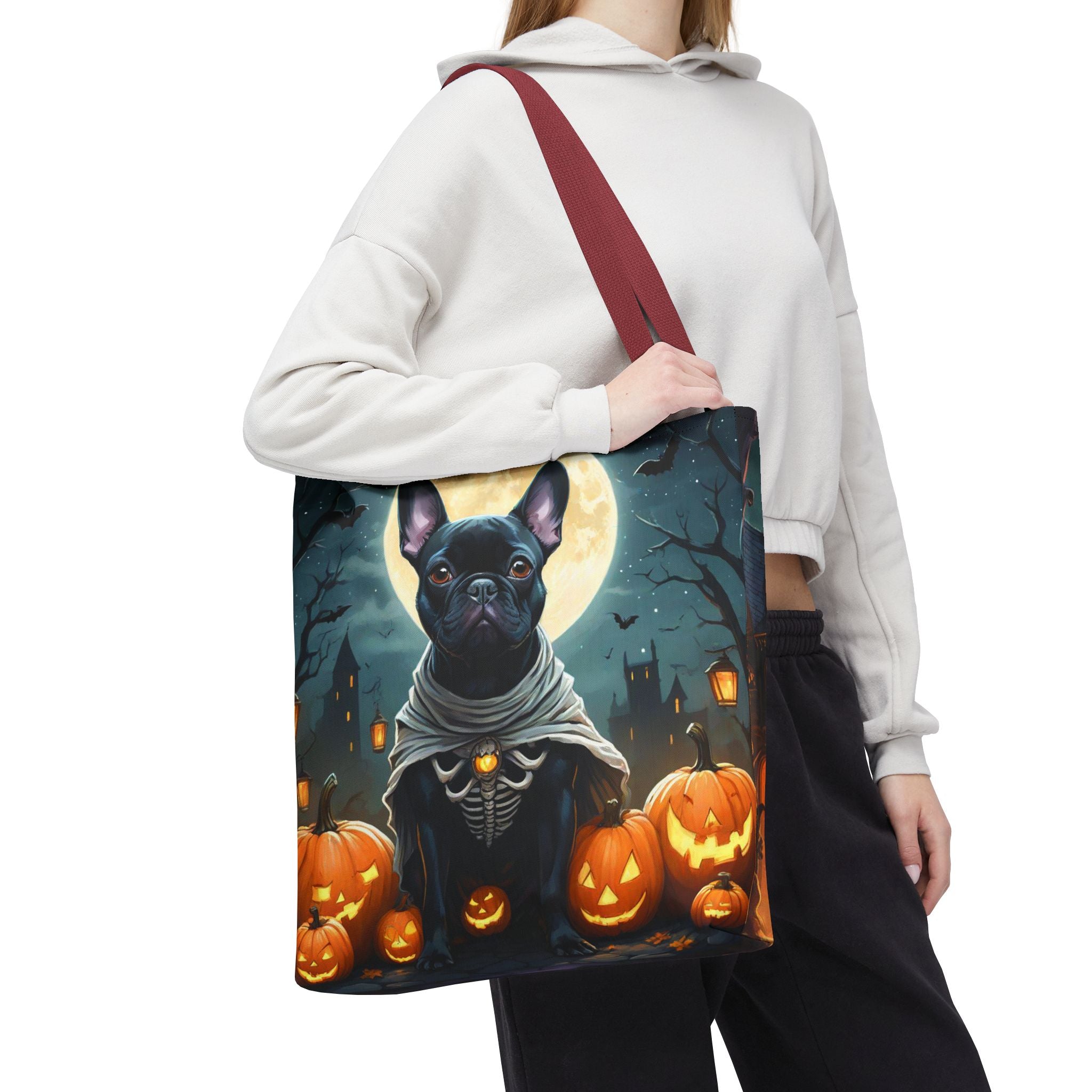 Halloween French Bulldog & Witch Cat Design