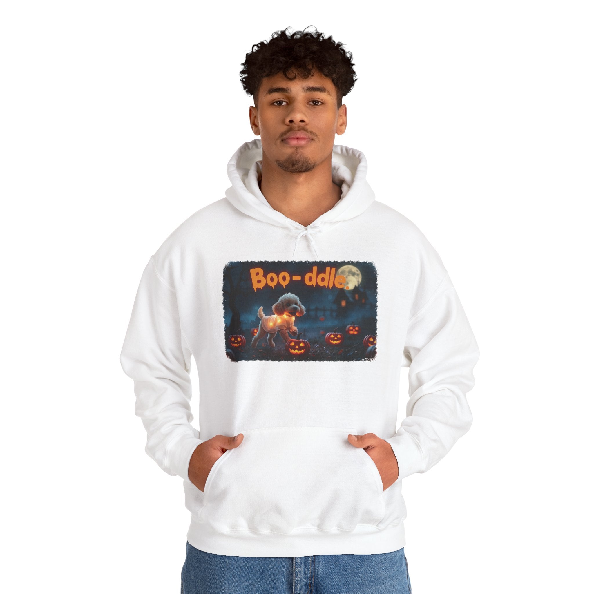 Poodle Halloween Hoodie Pumpkin Design