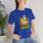 Labrador Retriever 'FETCH HAPPENS' Unisex T-Shirt