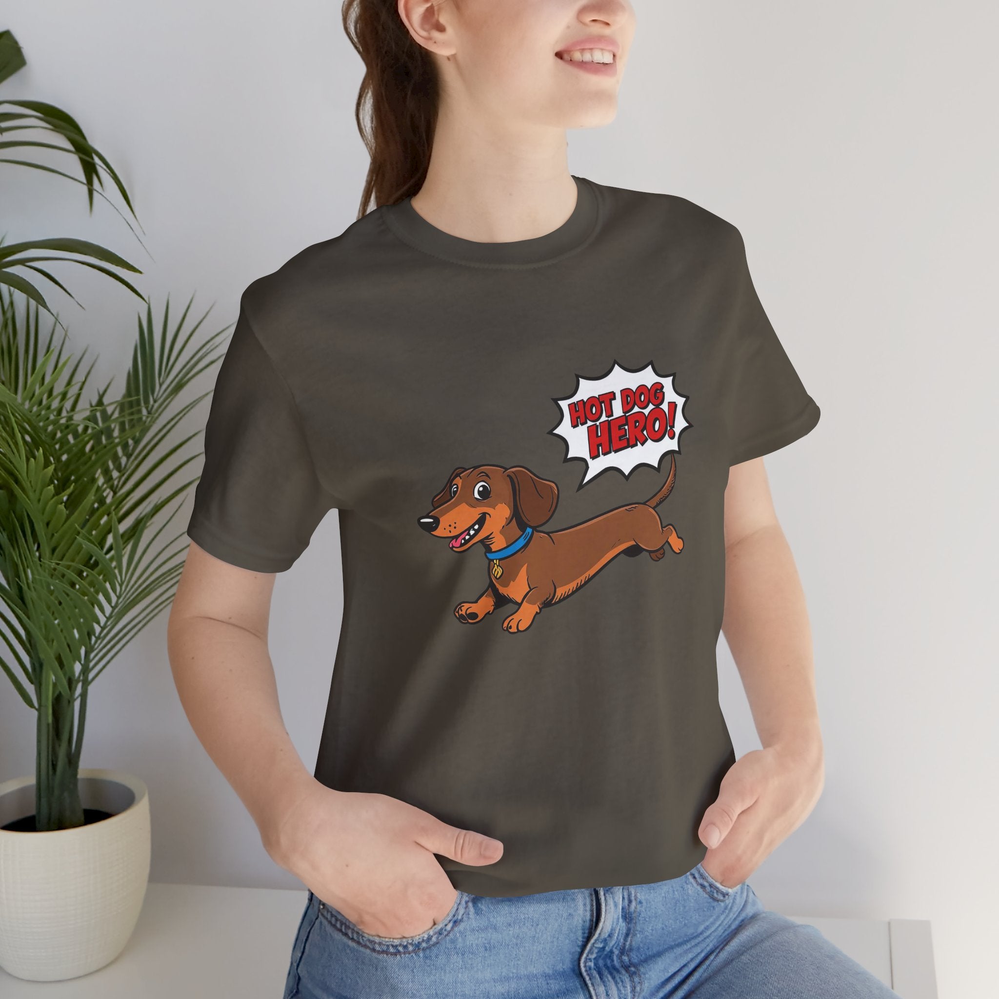Playful Dachshund Graphic Tee