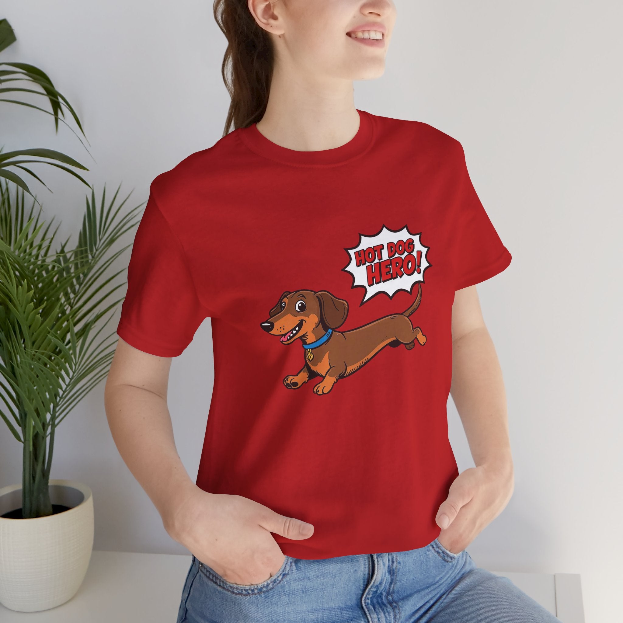 Playful Dachshund Graphic Tee
