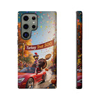 Turkey Trot 500 Phone Case – Festive Thanksgiving Racing Turkey Design