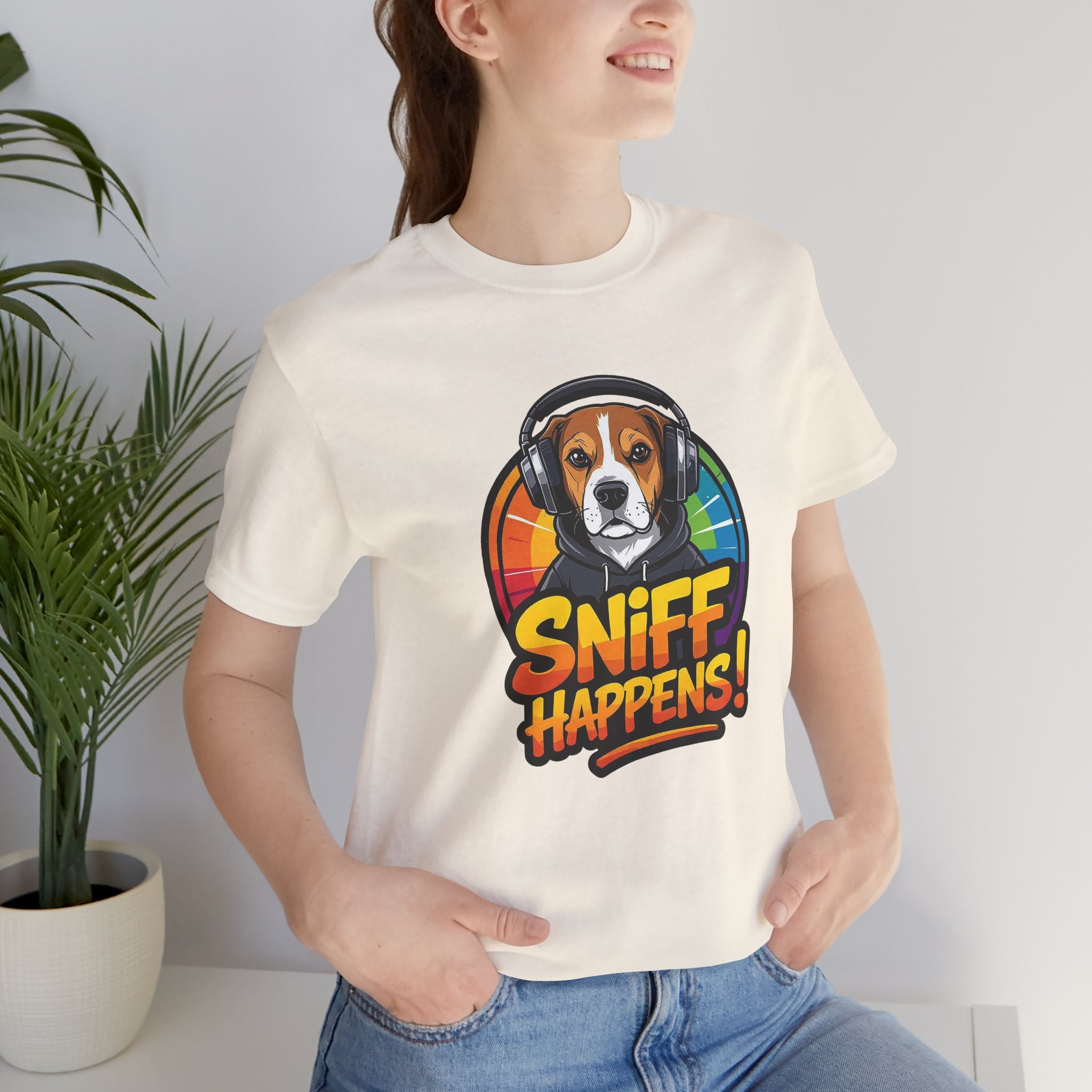 Beagle Sniff Happens Funny Dog T-Shirt